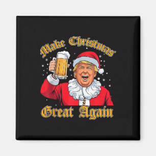 Íman Engraçado Papais noeis da Cerveja de Beer Trump no