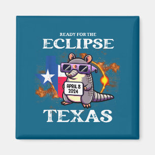 Íman Engraçado Para o Eclipse Solar no Texas em 8 de Ab