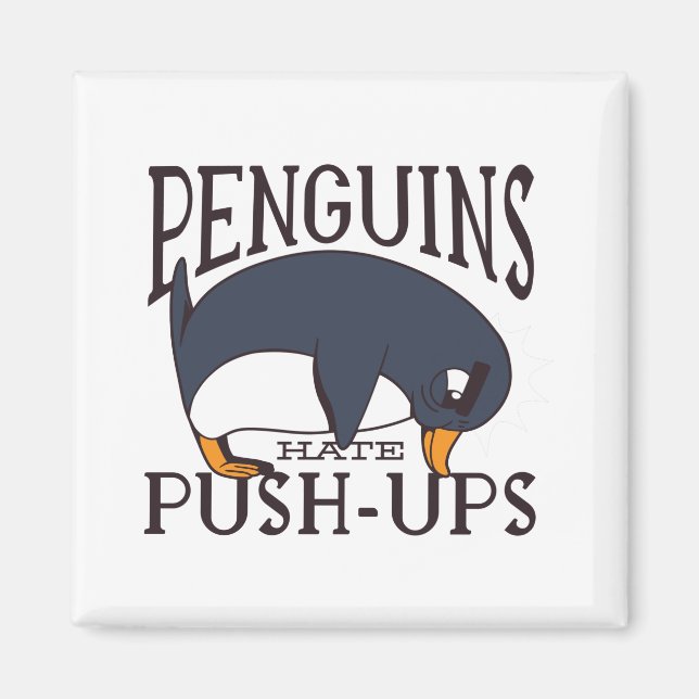Íman Engraçado Penguin dizendo (Frente)