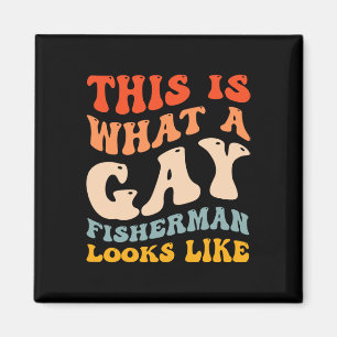 Íman Engraçado Pescar Orgulho gay Que Parece Um Pescado