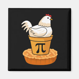 Íman Engraçado Pi Day - Pizza de Pote de frango - Matem
