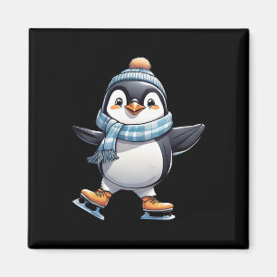 Íman Engraçado Pinguim-Pinguim-Caçador Figura Danc Skat