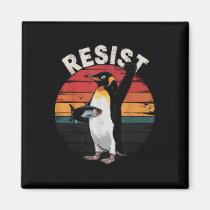 Íman Engraçado Pinguim Resiste Protesto Contra Humor Ta