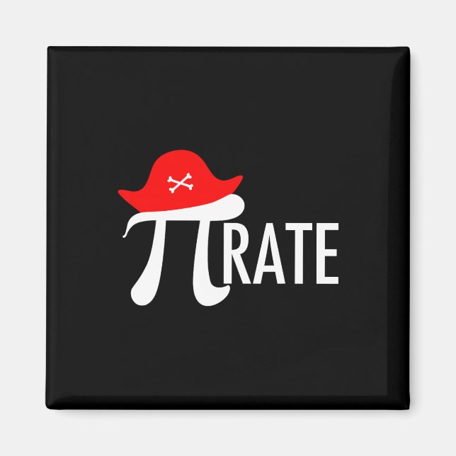 Íman Engraçado Pirate Math Pun - Símbolo de Humor Tee d (Frente)