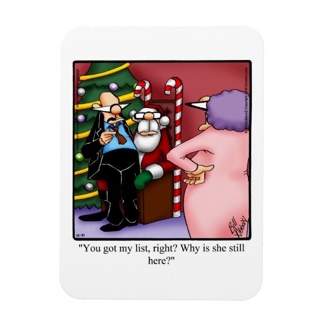 Íman Engraçado presente de humor e magneta de Natal (Vertical)