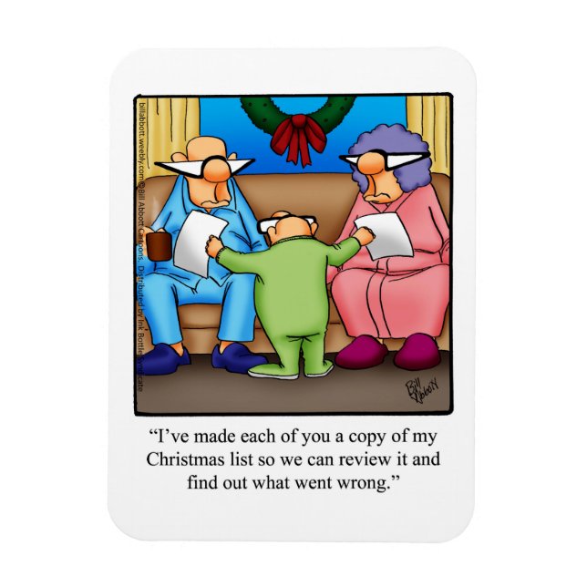 Íman Engraçado presente de humor e magneta de Natal (Vertical)