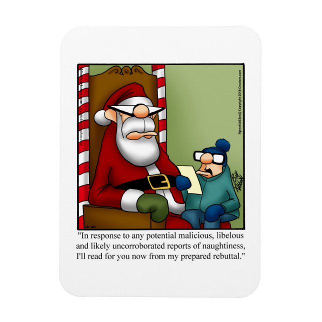 Íman Engraçado presente de humor e magneta de Natal (Vertical)