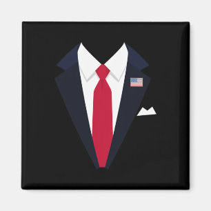 Íman Engraçado Presidente Americano Trump Suit Fácil Cu