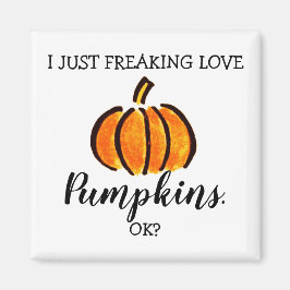 Íman Engraçado Pumpkin Love Fall