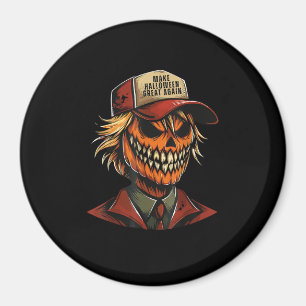 Íman Engraçado Pumpkin Pumpkin Skeleton Torna o Hallowe