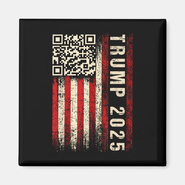 Íman Engraçado Qr Donald Trump Dancing 4745 Code Video (Frente)