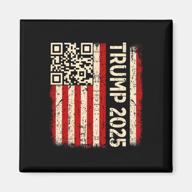 Íman Engraçado Qr Donald Trump Dancing 4745 Code Video (Frente)