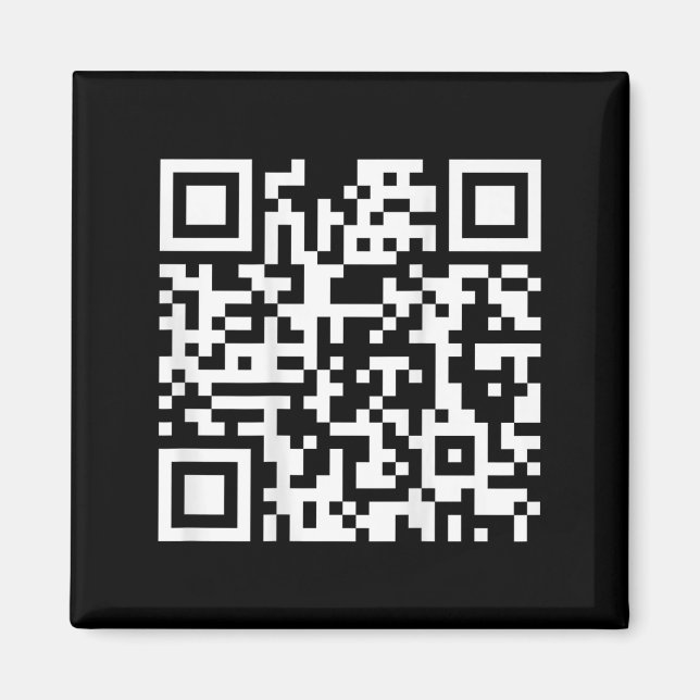 Íman Engraçado Qr Fck Você Codifique Dedo Médio Sayi (Frente)
