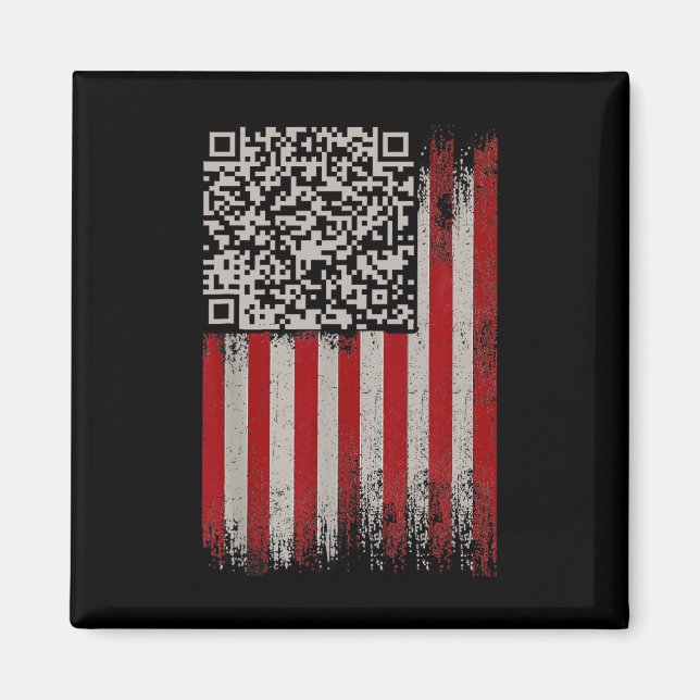 Íman Engraçado Qr Trump Dance Code (Frente)