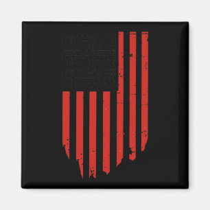 Íman Engraçado Qr Trump Dance Code Vermelho e Branco