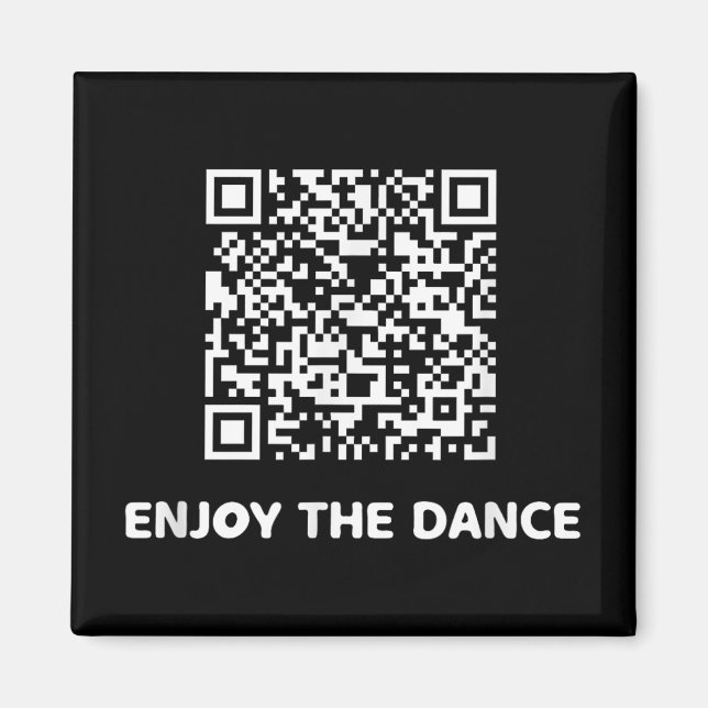 Íman Engraçado Qr Trump Dancing Interative Code (Frente)