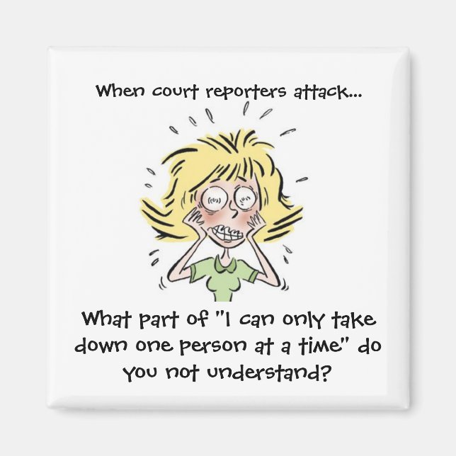 Íman Engraçado Quando Repórteres da Corte Atacam (Frente)