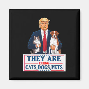 Íman Engraçado que eles estão comendo os cães os gatos