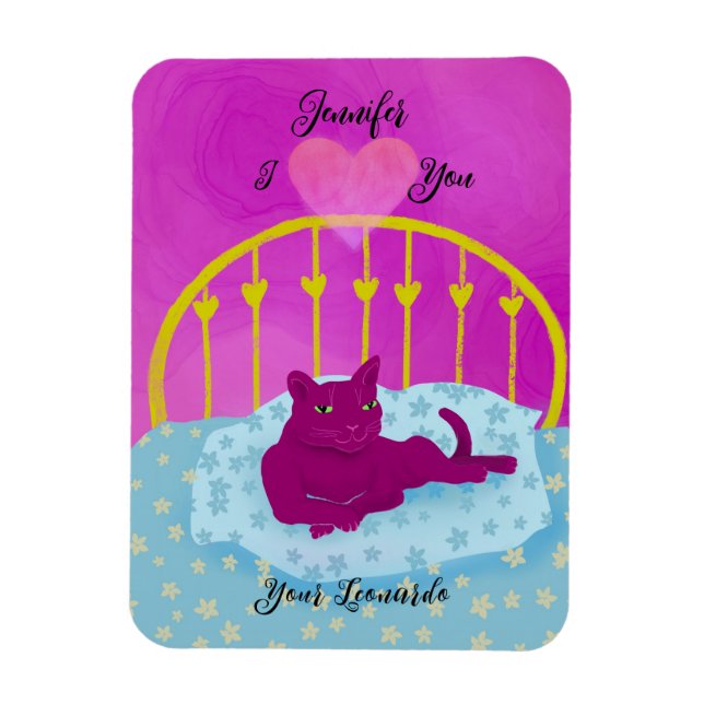 Íman Engraçado Que Te Corto De Gato Personalizado (Vertical)