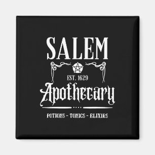 Íman Engraçado Salem Bruxas Machusets Apothecary Hallow