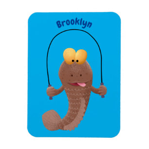 Íman Engraçado saltando desenho de peixe