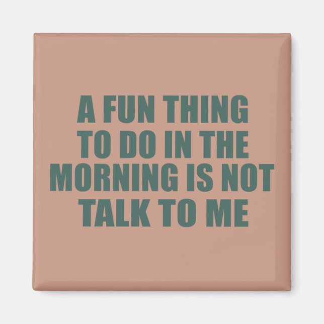 Íman Engraçado sarcástico diz aspas introvertidas (Frente)