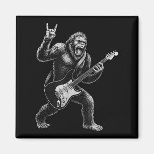 Íman Engraçado Sasquatch Jogando Violão, Rock E R