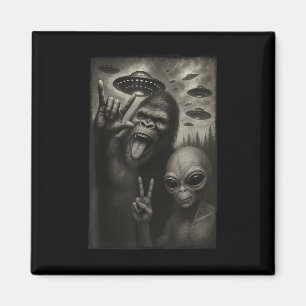 Íman Engraçado Selfie Bigfoot Alienígena Sasquatch Rock