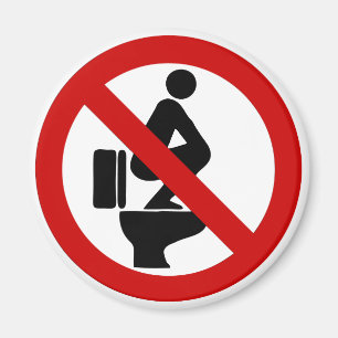 Íman Engraçado sem pés no assento ⚠ símbolo tailandês ⚠