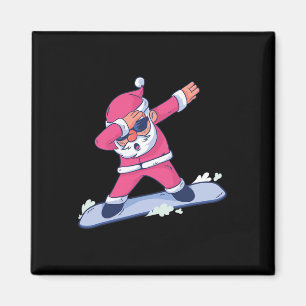 Íman Engraçado Snowboard Presente no Natal Apress