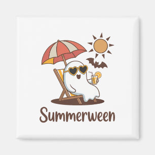 Íman Engraçado SummerEntre Cute Spooky Summer Hallowee