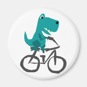 Íman Engraçado T-rex Caricatura de Dinossauro Andando