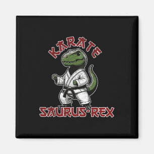 Íman Engraçado T-rex Karate Dino Arts Crianças de Artes