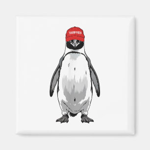 Íman Engraçado Tarrif Penguin Anti Trump