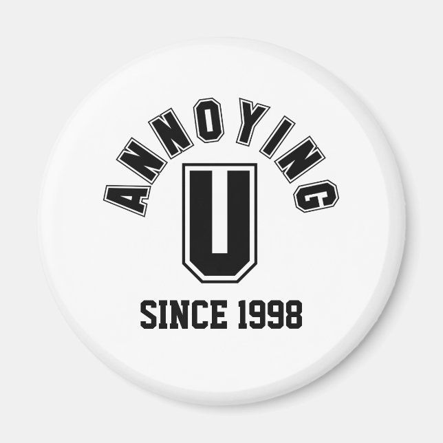 Íman Engraçado Te Engraçado Magnet, Preto (Frente)