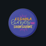 Íman Engraçado Tequila Limões Sunshine Mexicano<br><div class="desc">Adicione alguma cor ao seu espaço com estes belos Limões de tequila e ímã de refrigerador solar.</div>