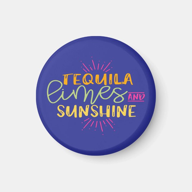 Íman Engraçado Tequila Limões Sunshine Mexicano (Frente)