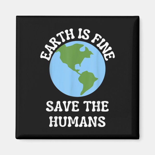 Íman Engraçado Terra Dia Planeta Proteção Ambiental Aw (Frente)