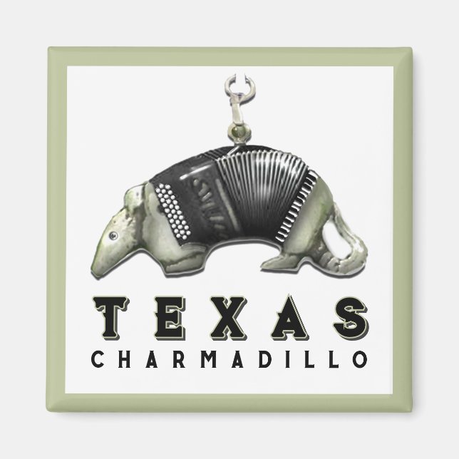 Íman Engraçado Texas Armadillo (Frente)