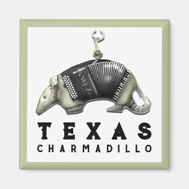 Íman Engraçado Texas Armadillo (Frente)