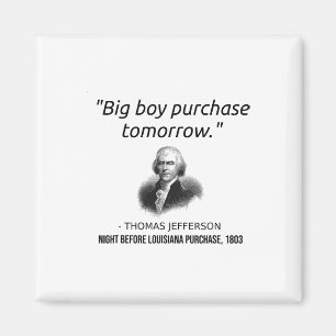 Íman Engraçado Thomas Jefferson, Professor de História