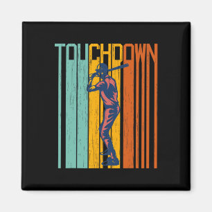 Íman Engraçado Touchdown Baseball Shirt Misturado S