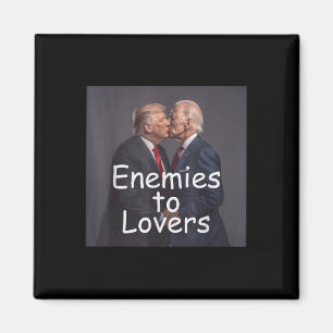 Íman Engraçado Tremor E Biden Beijando, Inimigos Para A