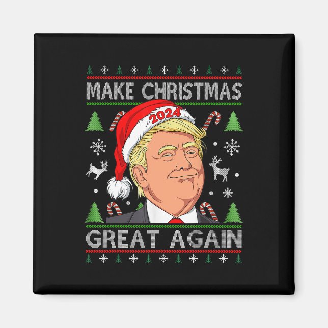 Íman Engraçado Trump 2024 Torne O Excelente De Natal No (Frente)