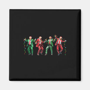 Íman Engraçado Trump Dance Papai Noel Natal