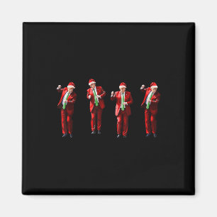 Íman Engraçado Trump Dance Papai Noel Natal