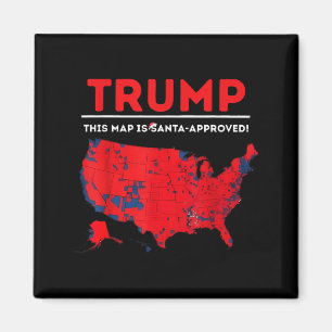 Íman Engraçado Trump Este Mapa É Aprovado Por Papai Noe