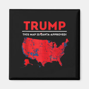 Íman Engraçado Trump Este Mapa É Aprovado Por Papai Noe