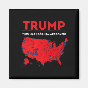 Íman Engraçado Trump Este Mapa É Aprovado Por Papai Noe