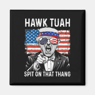 Íman Engraçado Trump Hawk Tuah - Cuspe Naquele Memória 